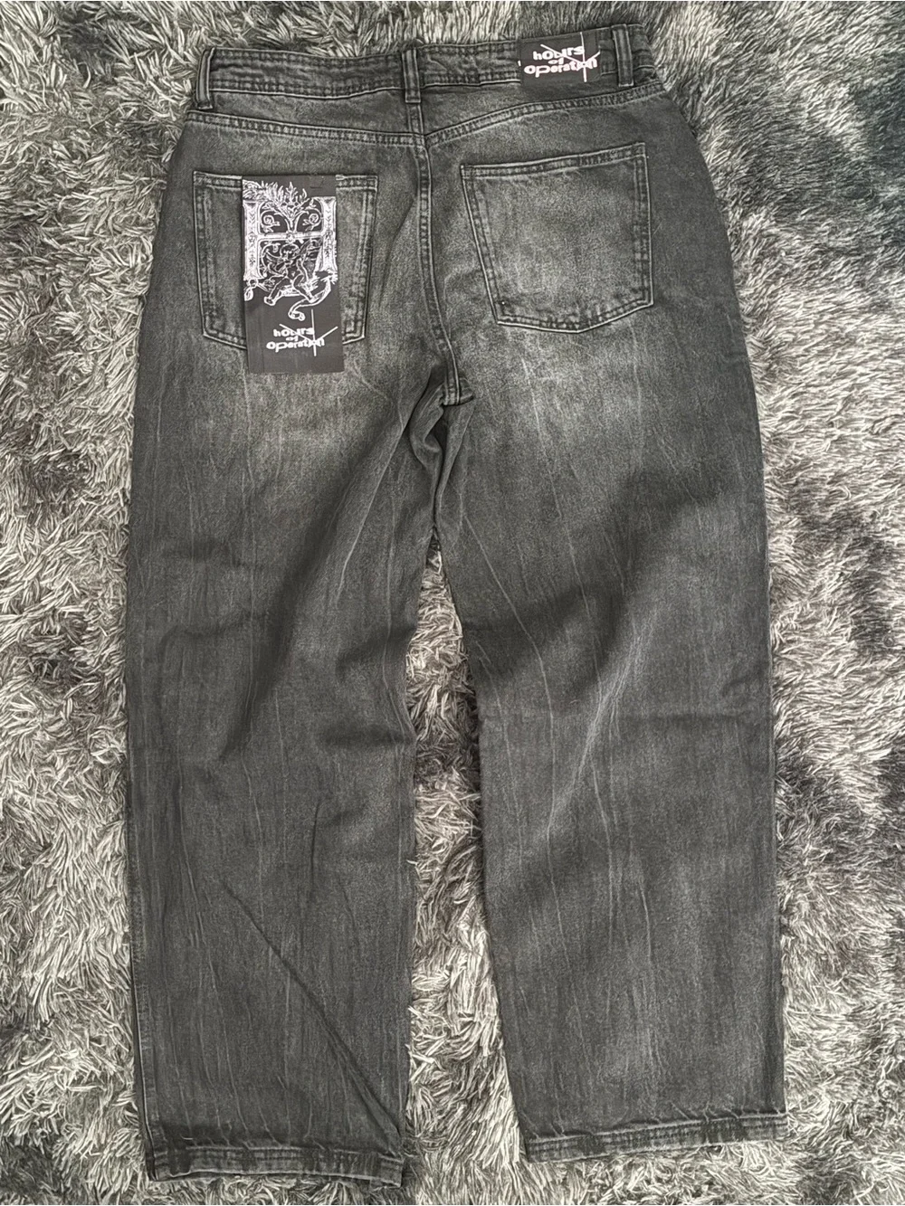 Baggy Fit Men's Black Jeans